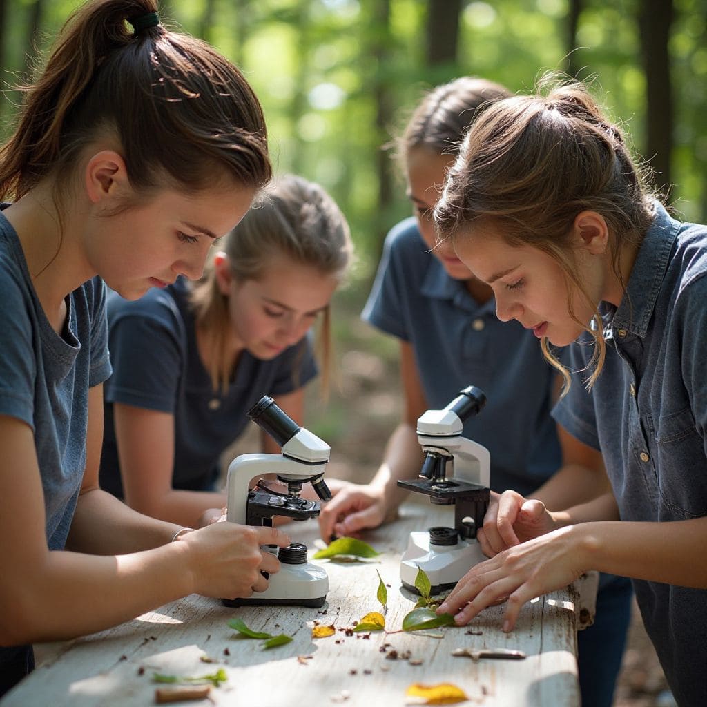 Environmental education workshop with students